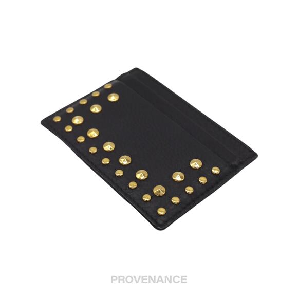 🔴 Burberry Studded Card Wallet - Black Leather - Picture 7 of 7